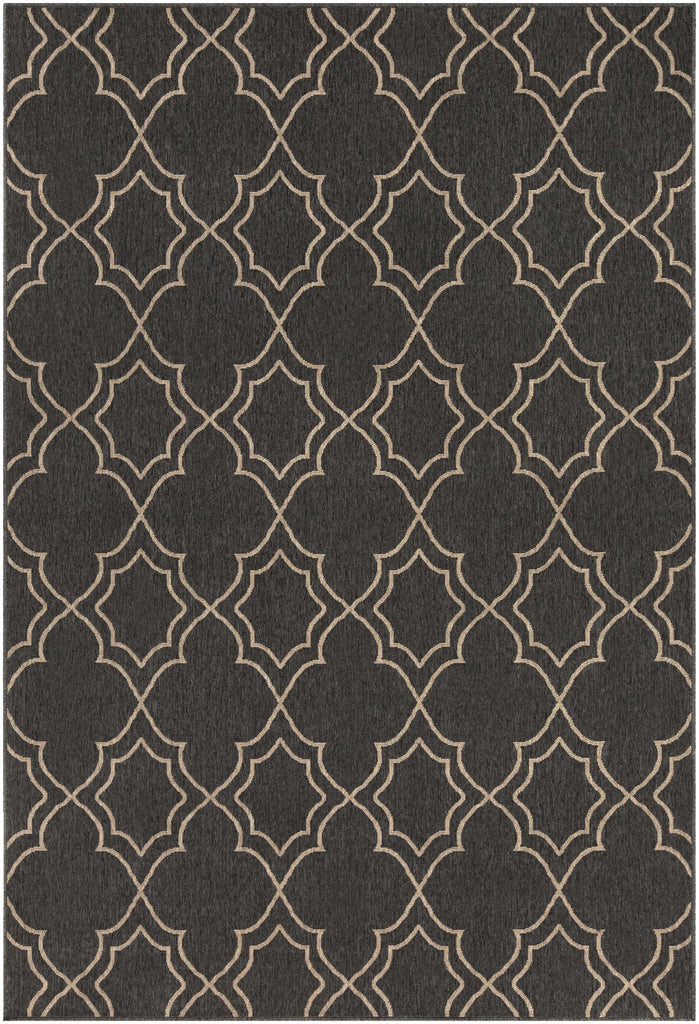 Hauteloom Chertsey CHE Black Machine Made Olefin Rug