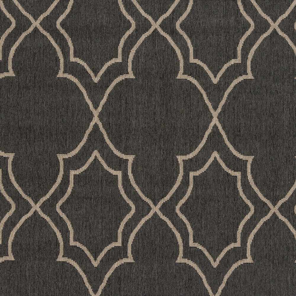 Hauteloom Chertsey CHE Black Machine Made Olefin Rug