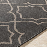 Hauteloom Chertsey CHE Black Machine Made Olefin Rug
