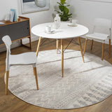 Hauteloom Chinnor CHINN Light Gray Machine Made Polypropylene Rug