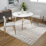 Hauteloom Chinnor CHINN Light Gray Machine Made Polypropylene Rug