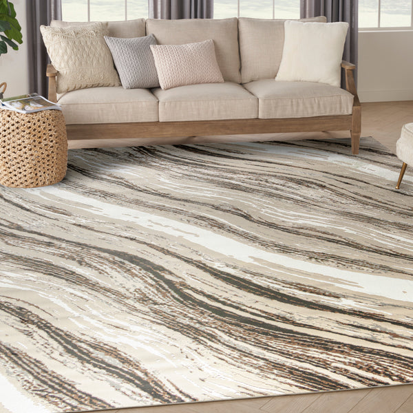 nourison sustainable trends sut05 beige grey rug