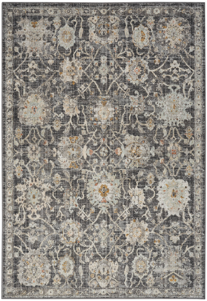 nourison oushak home ous01 charcoal rug