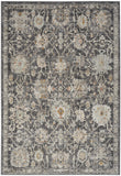 nourison oushak home ous01 charcoal rug