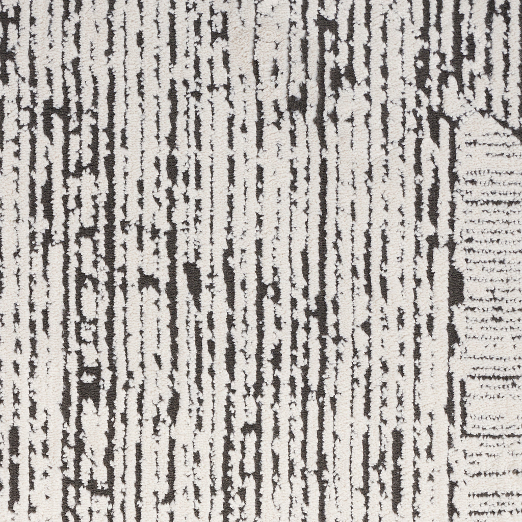 nourison ck024 irradiant irr01 cream black rug