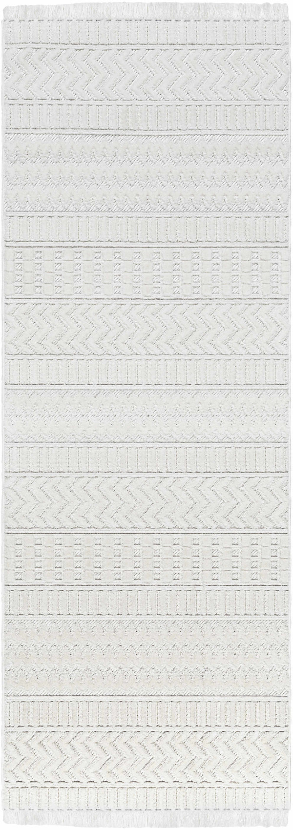 Hauteloom Limited Edition CIRA01 White Machine Made Polyester Rug