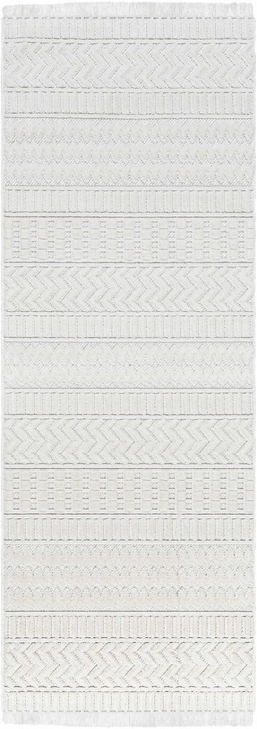 Hauteloom Limited Edition CIRA01 White Machine Made Polyester Rug