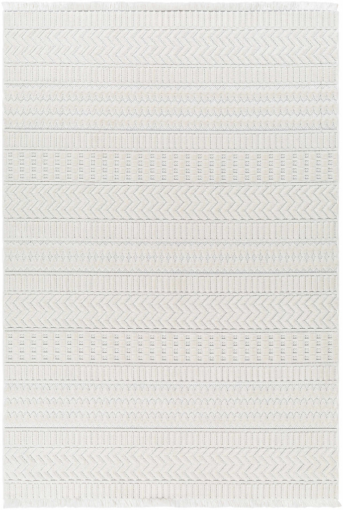 Hauteloom Limited Edition CIRA01 White Machine Made Polyester Rug