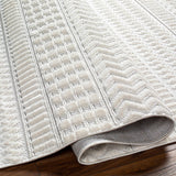 Hauteloom Limited Edition CIRA01 White Machine Made Polyester Rug