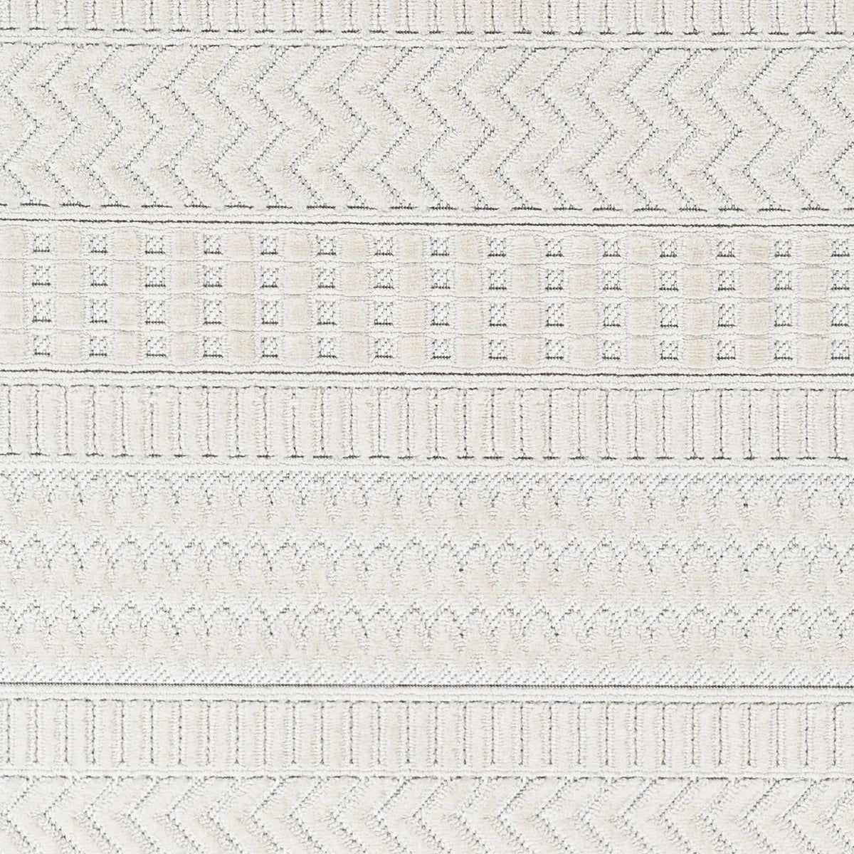 Hauteloom Limited Edition CIRA01 White Machine Made Polyester Rug