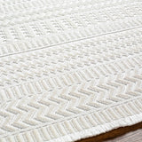 Hauteloom Limited Edition CIRA01 White Machine Made Polyester Rug