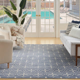 nourison nourison essentials nre04 blue ivory rug