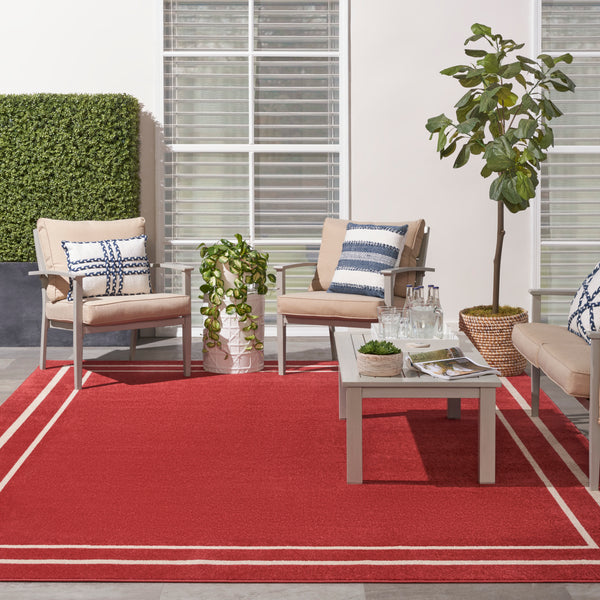 nourison nourison essentials nre02 brick ivory rug