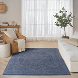 nourison pure shades sad02 blue rug