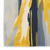 nourison prismatic prs24 grey gold rug