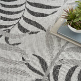 nourison garden oasis goa01 grey rug
