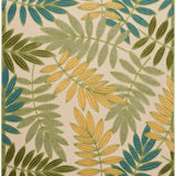 nourison aloha alh18 green multicolor rug
