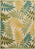 nourison aloha alh18 green multicolor rug