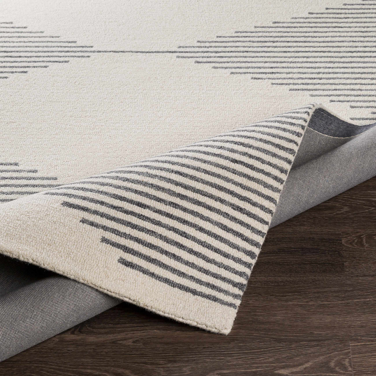 Hauteloom Clapham CLAP Charcoal Hand Tufted Wool Rug
