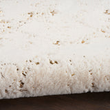 nourison cozy shimmer csh01 ivory gold rug