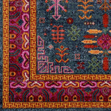 Hauteloom Cleveland CLE Teal Machine Made Polypropylene Rug