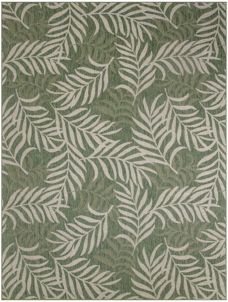 nourison garden oasis goa01 green ivory rug