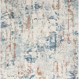 nourison quarry qua01 beige blue rust rug