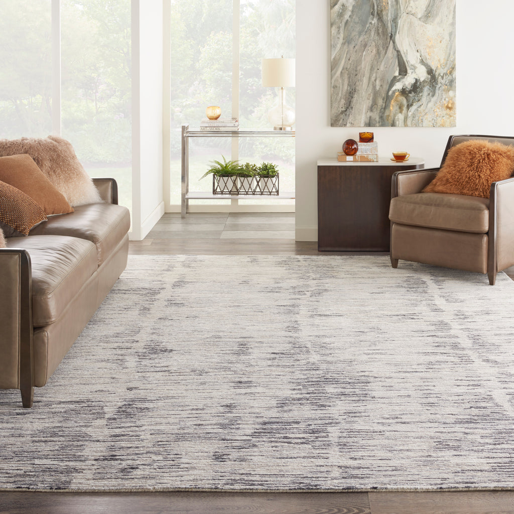 nourison ocean ocp03 cream charcoal rug