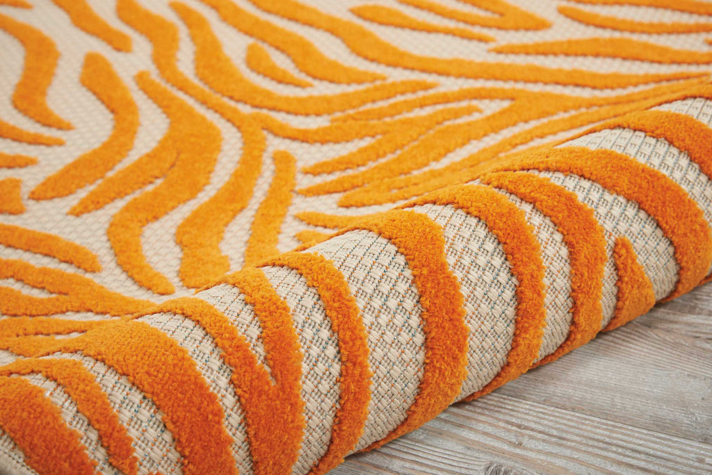 nourison aloha alh04 orange rug