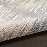 nourison abstract hues abh03 grey gold rug