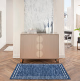 nourison nourison essentials nre02 navy ivory rug