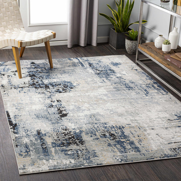 Hauteloom Campsall CMPS Light Gray Machine Made Polypropylene Rug