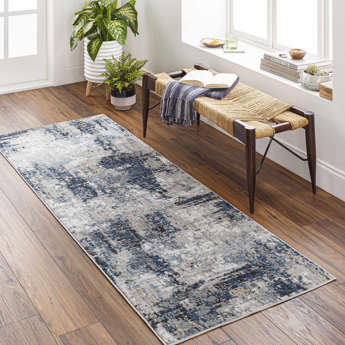 Hauteloom Campsall CMPS Light Gray Machine Made Polypropylene Rug