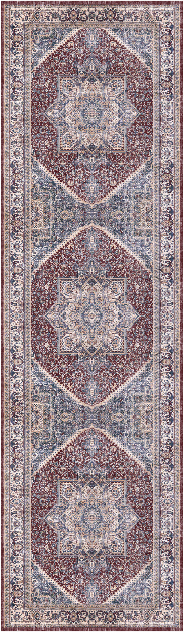 Nourison Sale Vintage Home VNH01 Red Blue Rug Rugs Done Right
