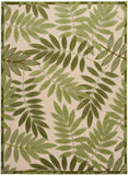 nourison aloha alh18 ivory green rug
