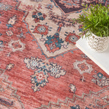 nourison grand washables grw03 rust multicolor rug