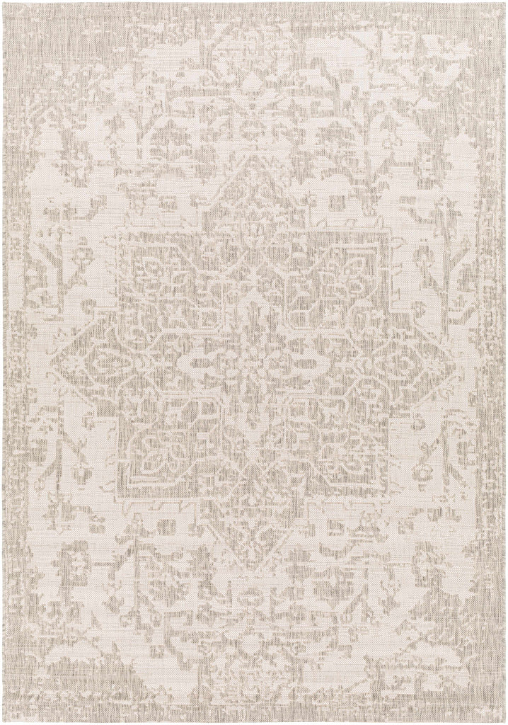 Hauteloom Canadian CNDN Gray Machine Made Polypropylene Rug