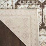 nourison dekor dek01 ivory brown rug