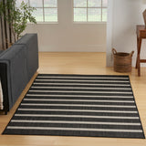 nourison positano pos03 black ivory rug