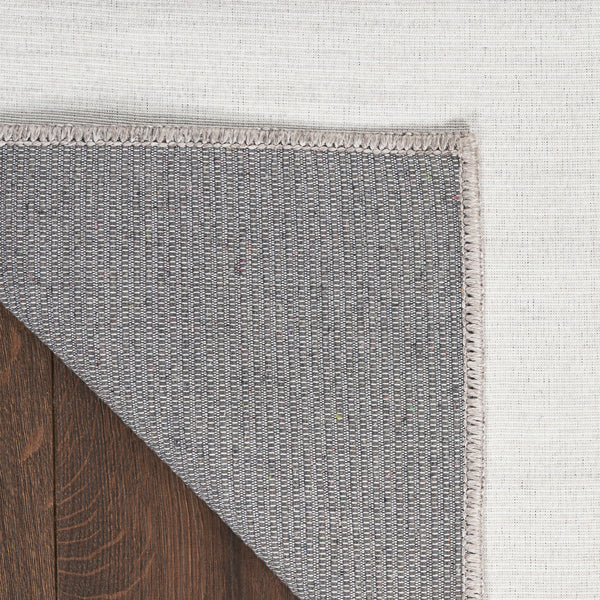 nourison washable essentials wae01 ivory grey rug