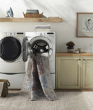 Hauteloom Como COMO Blue Machine Made Chenille-Polyester Rug