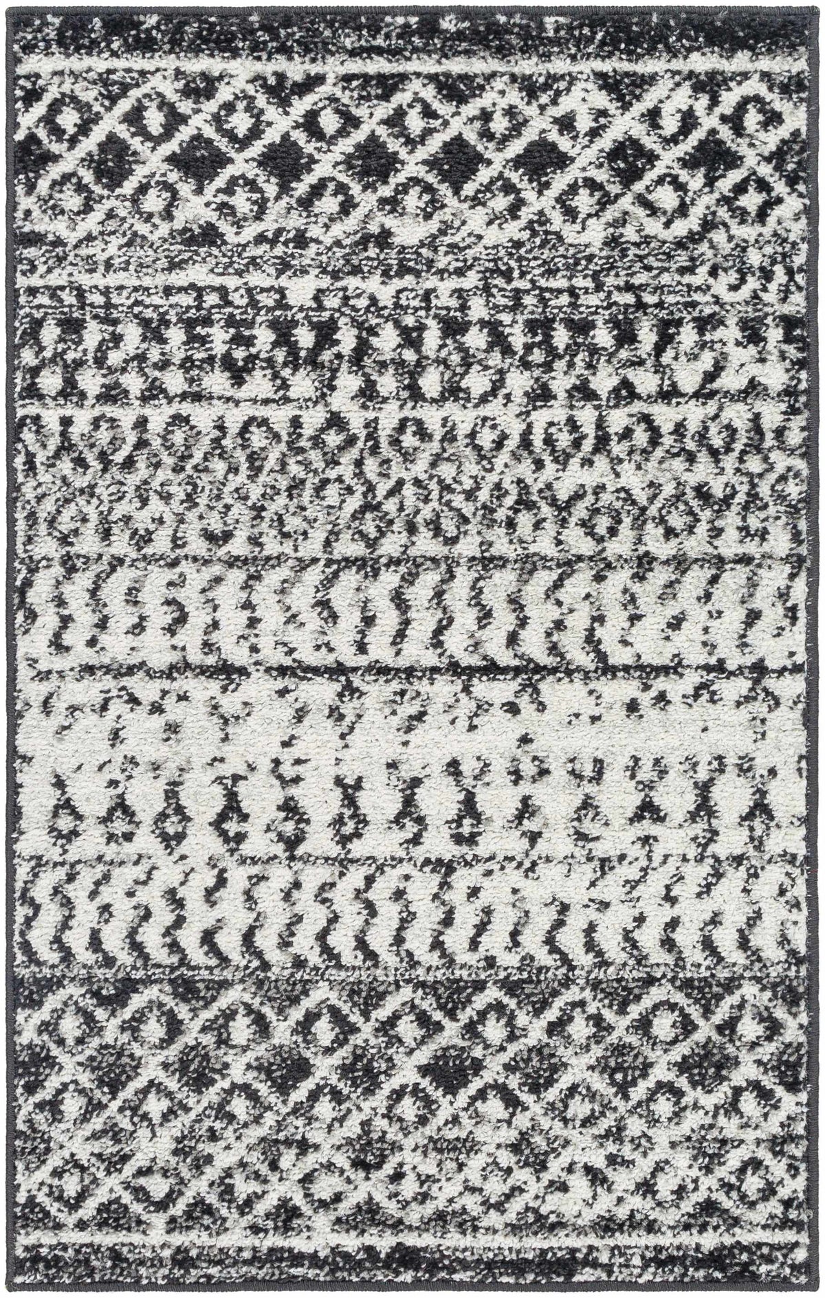 Hauteloom Constantinople CON Black Machine Made Polypropylene Rug