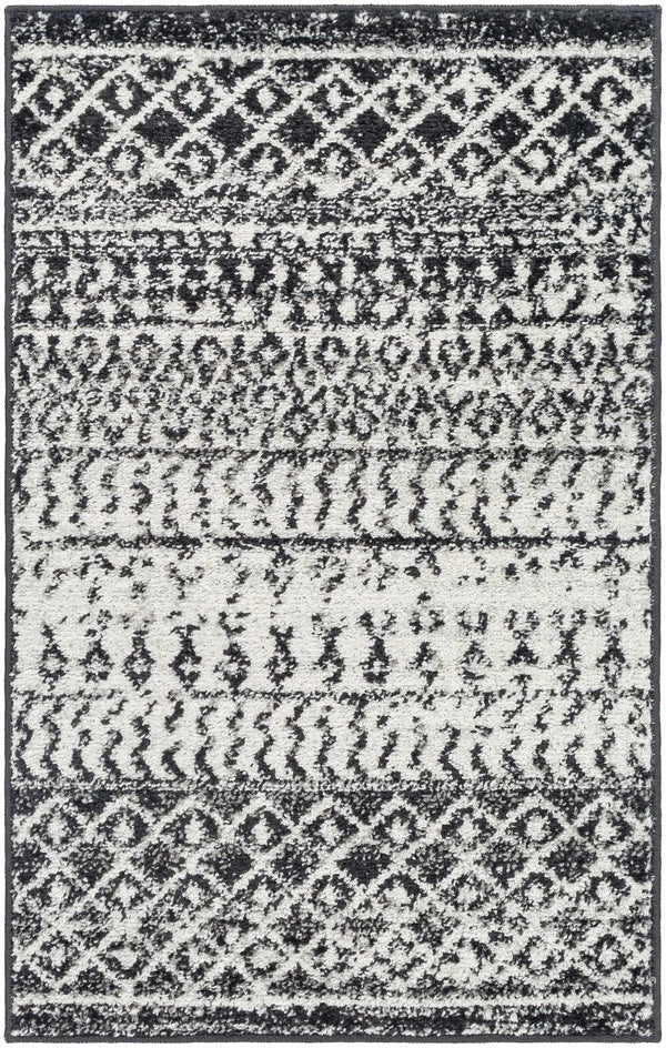 Hauteloom Constantinople CON Black Machine Made Polypropylene Rug