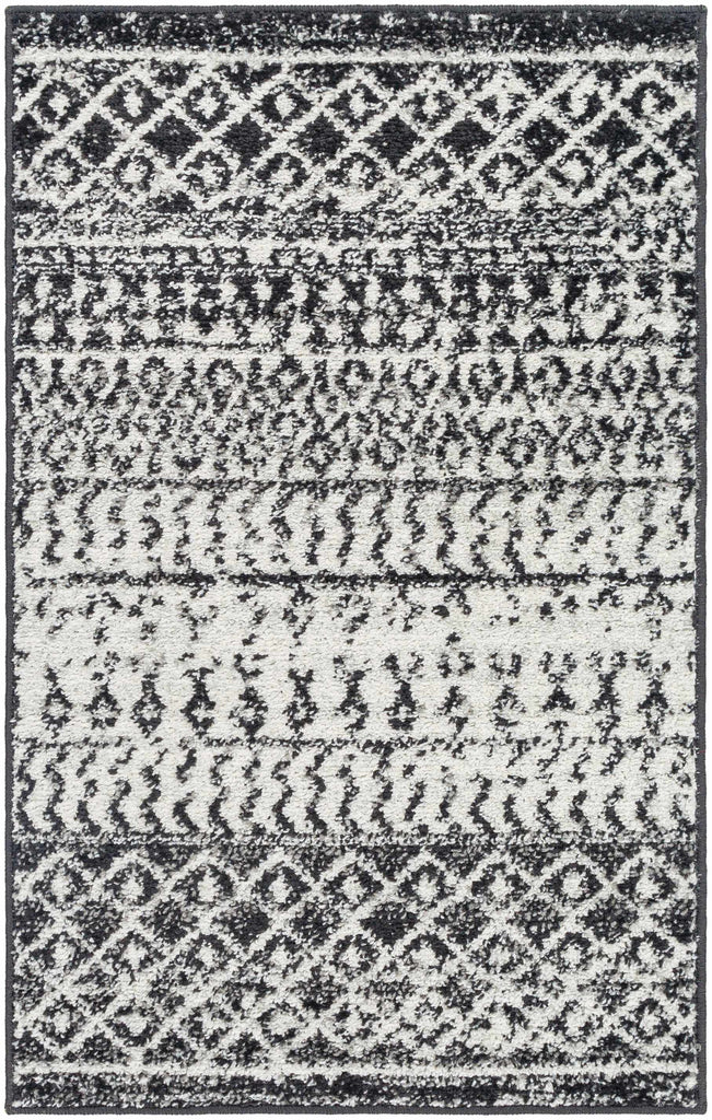 Hauteloom Constantinople CON Black Machine Made Polypropylene Rug