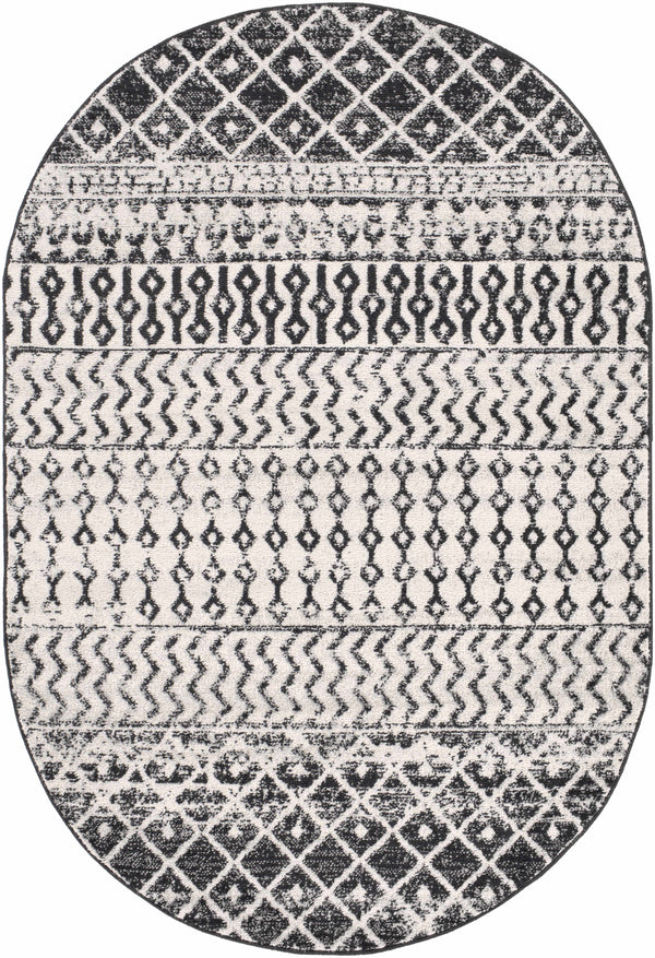 Hauteloom Constantinople CON Black Machine Made Polypropylene Rug