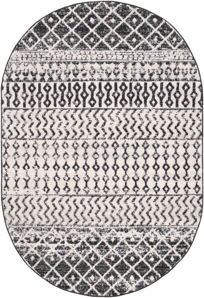 Hauteloom Constantinople CON Black Machine Made Polypropylene Rug