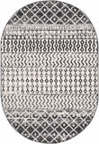 Hauteloom Constantinople CON Black Machine Made Polypropylene Rug