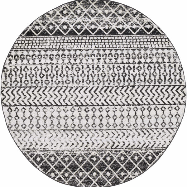 Hauteloom Constantinople CON Black Machine Made Polypropylene Rug