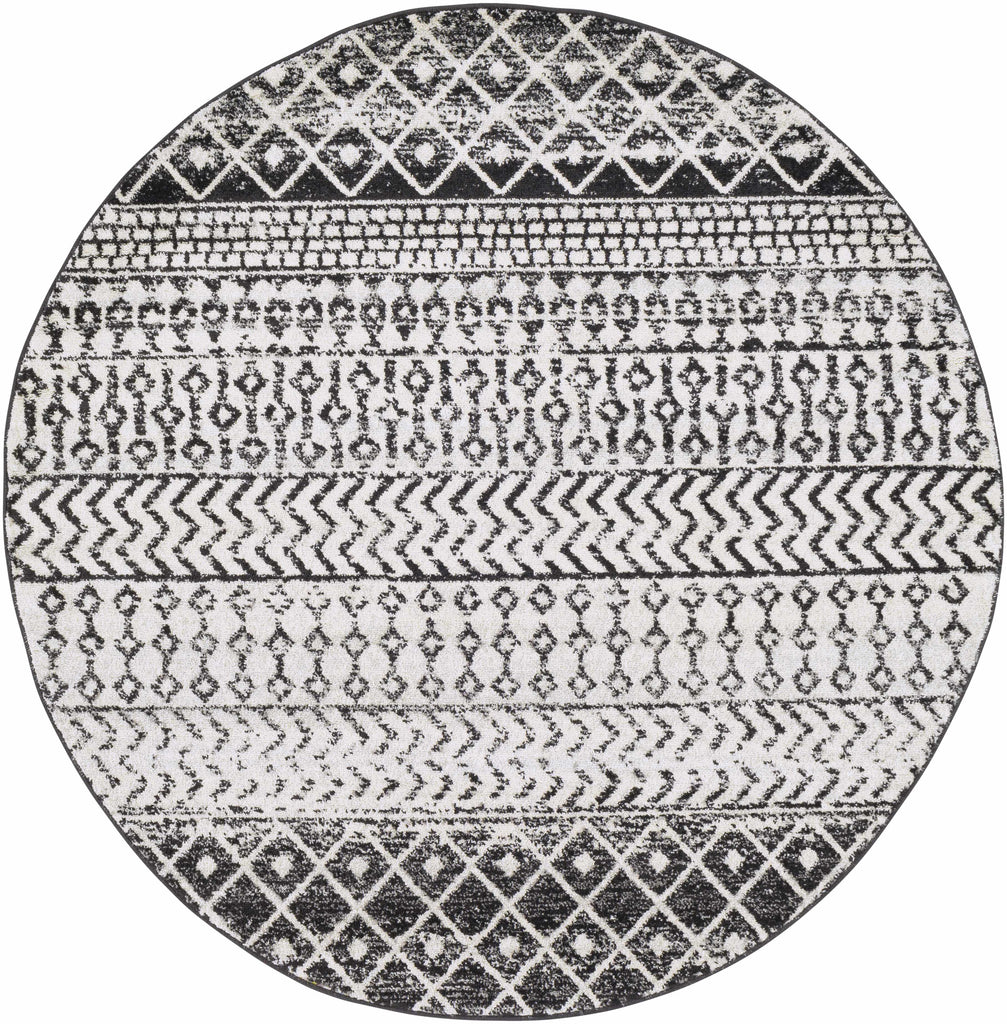 Hauteloom Constantinople CON Black Machine Made Polypropylene Rug
