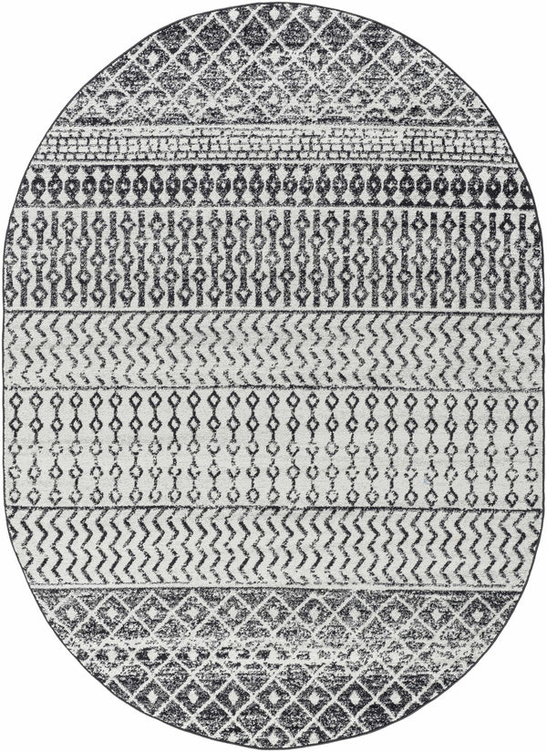 Hauteloom Constantinople CON Black Machine Made Polypropylene Rug
